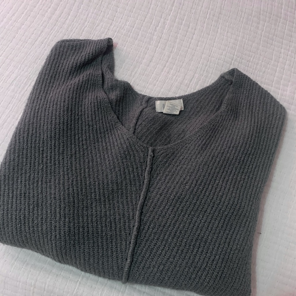 light green sweater